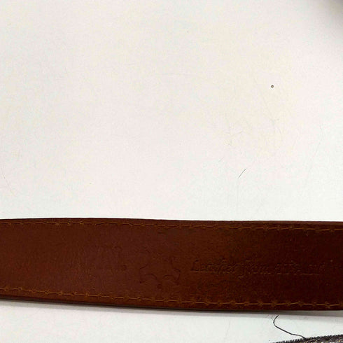 エドウィン EDWIN 唐草 文様 型押し メタル バックル レザー ベルト メンズ
