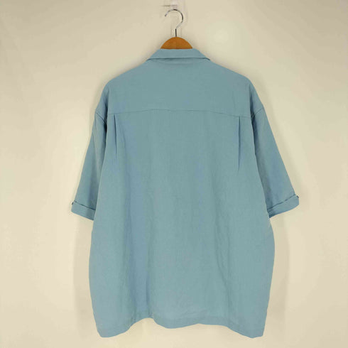 キューバベラ CUBAVERA 企業刺繍 レーヨンポリ バイカラー オープンカラーシャツ メンズ XXL
