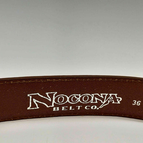 NOCONA GENUINE LEATHER ウエスタン メタル バックル レザー ベルト メンズ 36