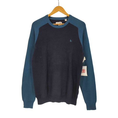 jack wills ワンポイント刺繍ラグランニット メンズ import:S