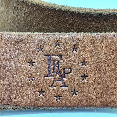 FLAP スタッズ ダブルリング バックル レザー ベルト メンズ