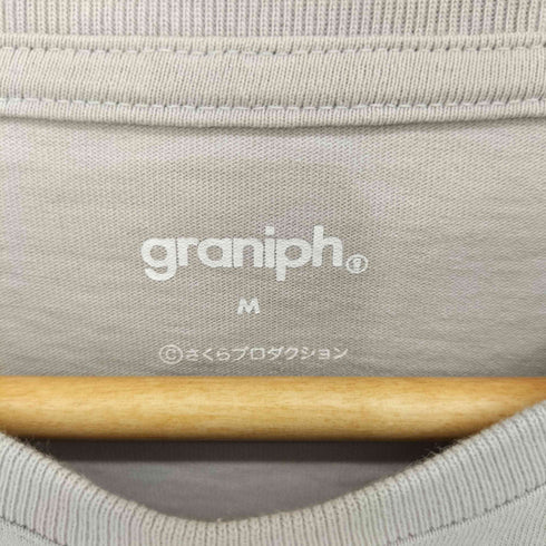 グラニフ graniph キャラクター刺繍S/S Tシャツ メンズ M