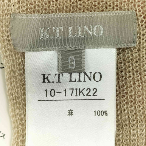 K.T LINO リネンニットベスト レディース