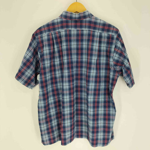 GLENOVER マドラスチェック フラップポケット S/S シャツ 袖スリット メンズ import:M