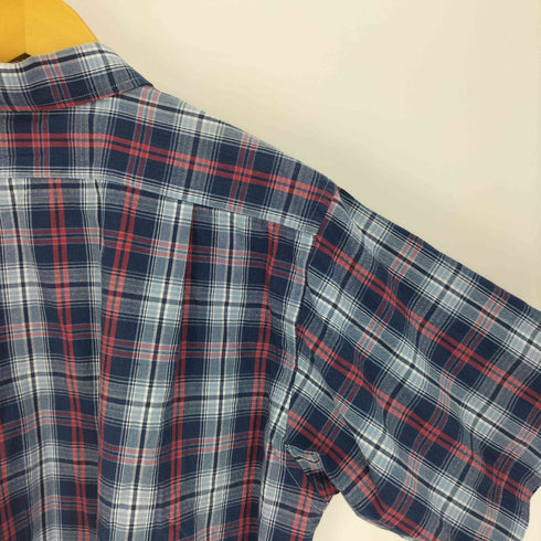GLENOVER マドラスチェック フラップポケット S/S シャツ 袖スリット メンズ import:M