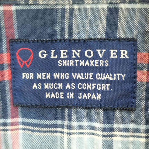 GLENOVER マドラスチェック フラップポケット S/S シャツ 袖スリット メンズ import:M