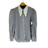 ザラ ZARA 襟フリル L/S ストライプブラウス レディース import:M