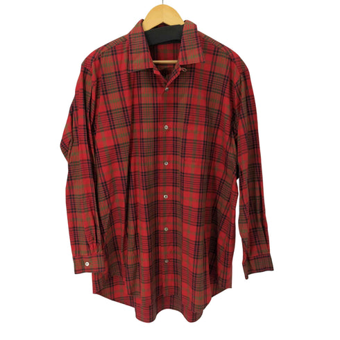 ワイズフォーメン Ys for men 04SS L/S オープンカラーチェックシャツ メンズ