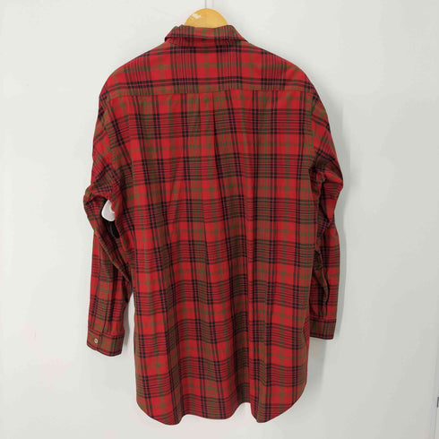 ワイズフォーメン Ys for men 04SS L/S オープンカラーチェックシャツ メンズ