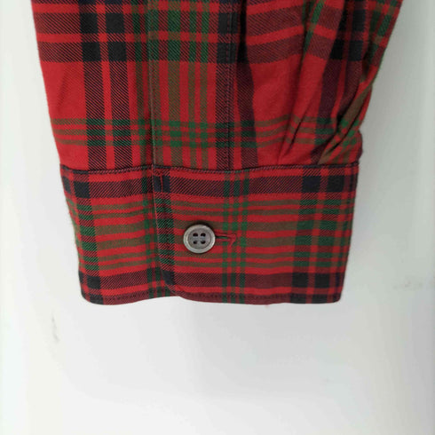 ワイズフォーメン Ys for men 04SS L/S オープンカラーチェックシャツ メンズ