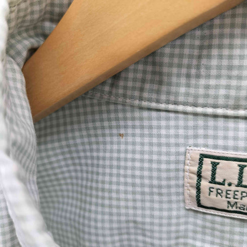 エルエルビーン L.L.Bean 80S USA製 ボタンダウンギンガムチェックシャツ メンズ