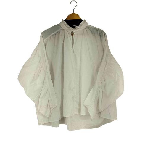 ザラ ZARA L/S フリルブラウス レディース import:L
