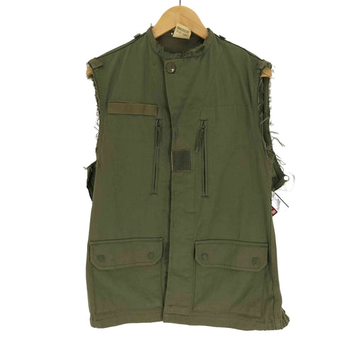 フレンチアーミー FRENCH ARMY 80S フランス軍 WAREIN社 LILLE F2 ミリタリー ジャケット カットオフ ベスト 1987年製 メンズ 88M