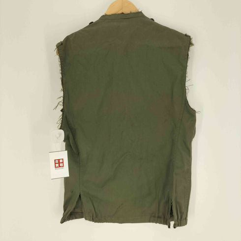 フレンチアーミー FRENCH ARMY 80S フランス軍 WAREIN社 LILLE F2 ミリタリー ジャケット カットオフ ベスト 1987年製 メンズ 88M