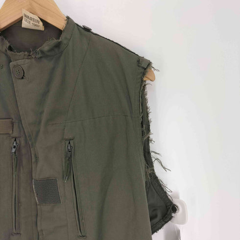フレンチアーミー FRENCH ARMY 80S フランス軍 WAREIN社 LILLE F2 ミリタリー ジャケット カットオフ ベスト 1987年製 メンズ 88M