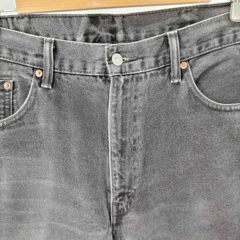 リーバイス Levis 505 ワイドブラックデニムパンツ メンズ 38/34
