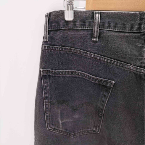 リーバイス Levis 505 ワイドブラックデニムパンツ メンズ 38/34