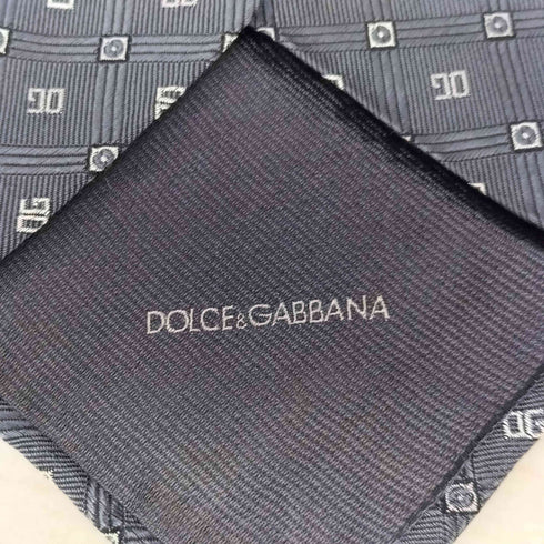 ドルチェアンドガッバーナ DOLCE&GABBANA 100シルク 総柄ネクタイ メンズ