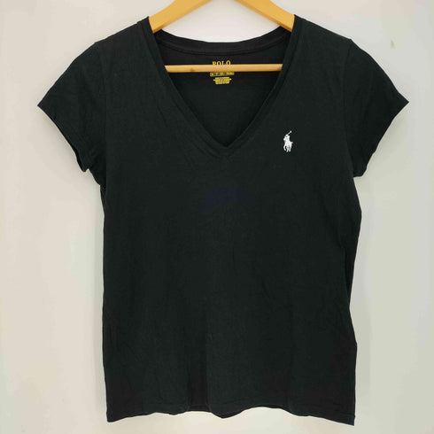 ポロラルフローレン POLO RALPH LAUREN ポニー刺繍 VネックTシャツ レディース JPN:XS