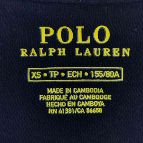 ポロラルフローレン POLO RALPH LAUREN ポニー刺繍 VネックTシャツ レディース JPN:XS