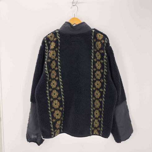 ステューシー Stussy 20AW Lima Jacquard Sherpa 総柄フリースジャケット メンズ JPN:L