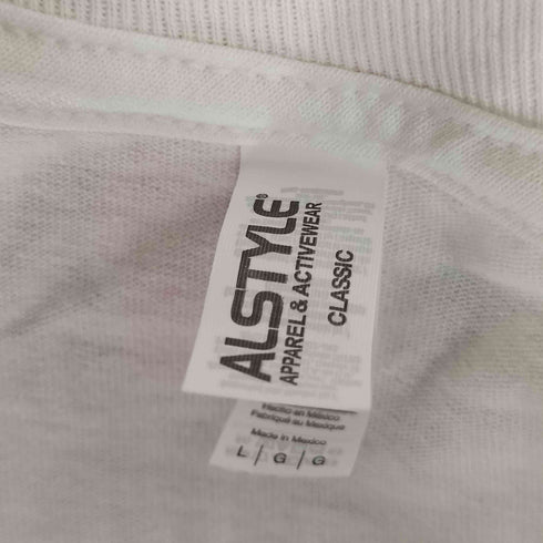 アルスタイルアパレルアクティブウェアー ALSTYLE APPAREL & ACTIVEWEAR MIN-NANO × shinknownsuke FAT CUT PRESS tee プリントTシャツ メンズ import:L
