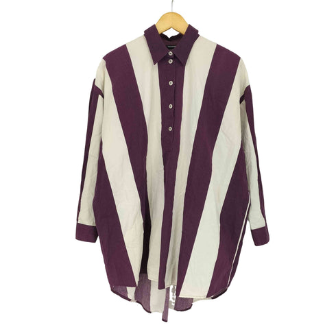マリメッコ marimekko Nutte Tasapalkki ストライププルオーバーシャツワンピース レディース XS