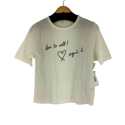 トゥービーバイアニエスベー To b. by agnes b. フロントプリント S/S Tシャツ レディース JPN:38