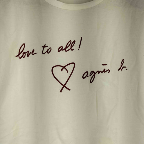 トゥービーバイアニエスベー To b. by agnes b. フロントプリント S/S Tシャツ レディース JPN:38