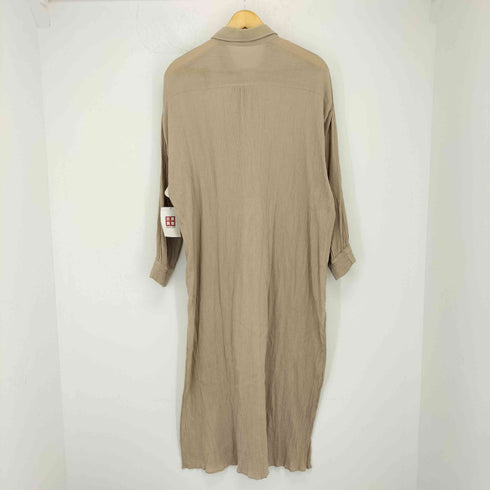ジェナ JENA シワ加工 ロングシャツワンピース レディース FREE
