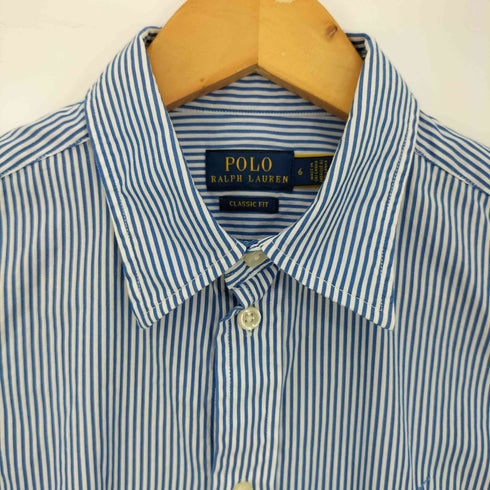 ポロラルフローレン POLO RALPH LAUREN ポニー刺繍 CLASSIC FIT ストライプ シャツ レディース US:6