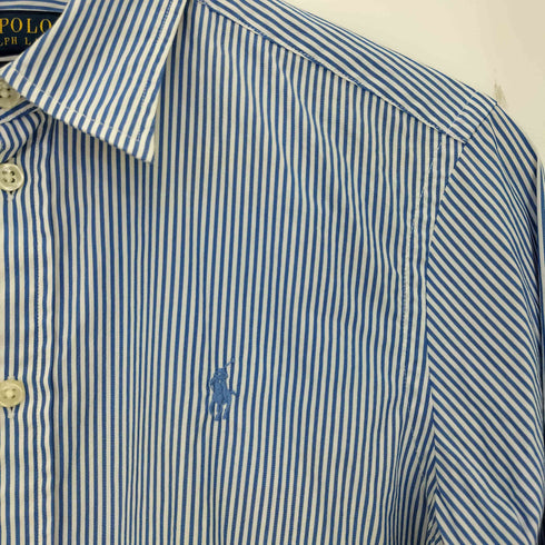 ポロラルフローレン POLO RALPH LAUREN ポニー刺繍 CLASSIC FIT ストライプ シャツ レディース US:6