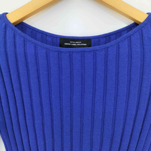 ユナイテッドアローズグリーンレーベルリラクシング UNITED ARROWS green label relaxing スリットスリーブ プルオーバー ニット レディース