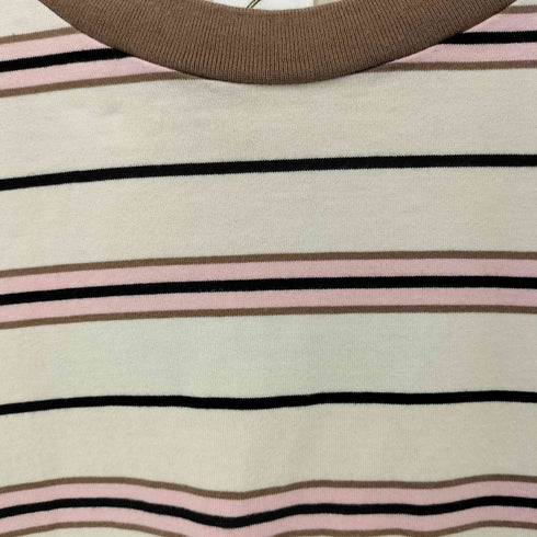 ロクビューティーアンドユースユナイテッドアローズ 6 BEAUTY & YOUTH UNITED ARROWS COTTON MULTI BORDER NO SLEEVE T-SHIRT レディース