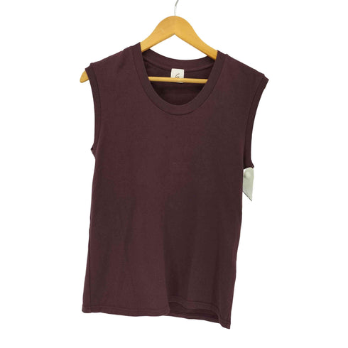 ロクビューティーアンドユースユナイテッドアローズ 6 BEAUTY & YOUTH UNITED ARROWS COTTON U NECK NO SLEEVE T-SHIRT レディース