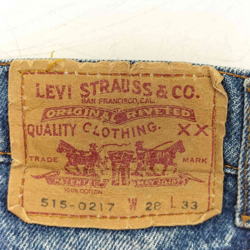 リーバイス Levis ボタン裏359刻印 515-0217 デニムパンツ レディース W28 L33