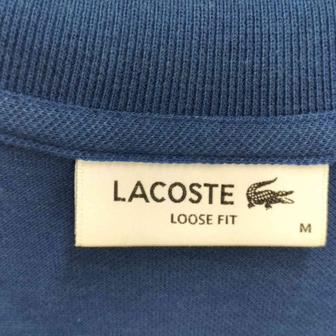 ラコステ LACOSTE LOOSE FIT ロゴパッチ スキッパーカラー ポロシャツ レディース import:M