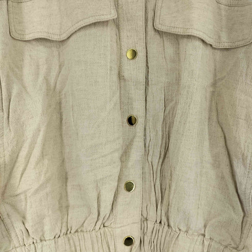 ザラ ZARA サファリショートスリーブシャツ レディース import:L