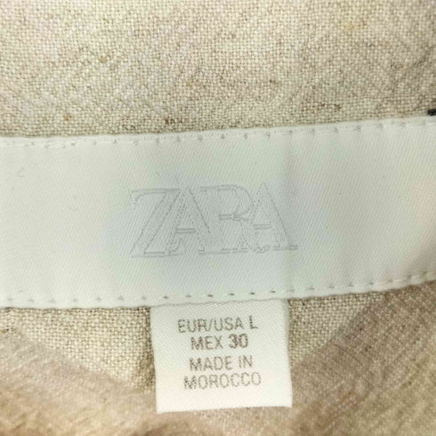 ザラ ZARA サファリショートスリーブシャツ レディース import:L