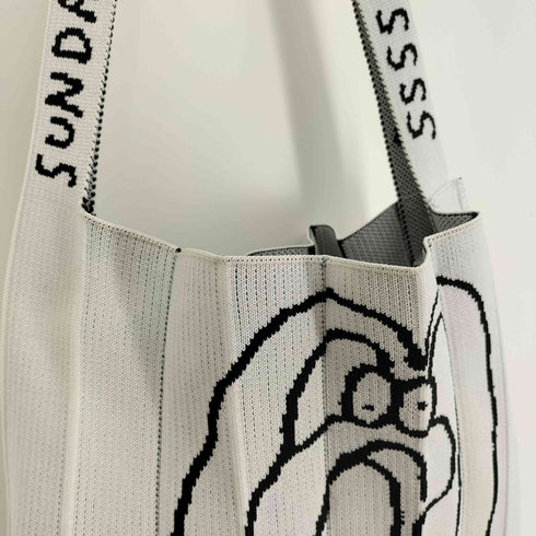 KNT365 Knitty SORRY NO GUESTLIST ニッティー キャラクター トート バッグ レディース