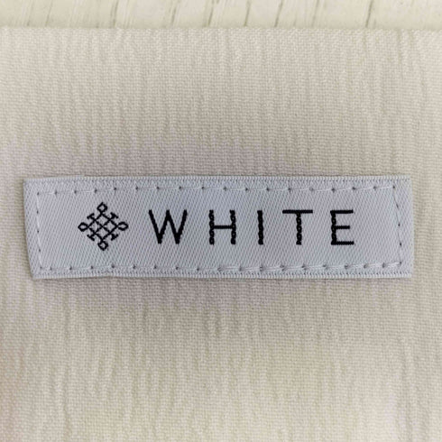 ホワイト WHITE SUIT SQUARE タックワイドパンツ/ウォッシャブル/ストレッチ/撥水/UVカット/リネンライク レディース 40