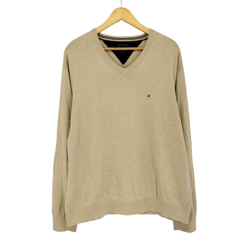 トミーヒルフィガー TOMMY HILFIGER Vネック ニット刺繍 レディース XXL