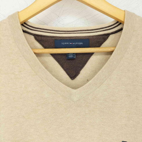 トミーヒルフィガー TOMMY HILFIGER Vネック ニット刺繍 レディース XXL