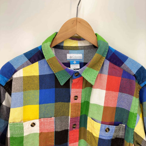 コロンビア Columbia マルチ カラー チェック L/S コルビー ネル シャツ メンズ import:XL