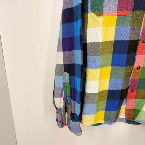 コロンビア Columbia マルチ カラー チェック L/S コルビー ネル シャツ メンズ import:XL