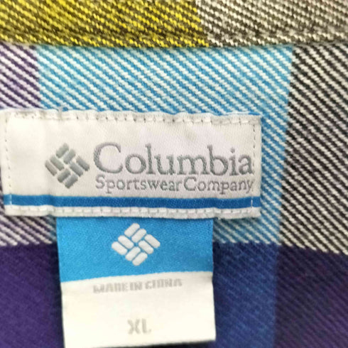 コロンビア Columbia マルチ カラー チェック L/S コルビー ネル シャツ メンズ import:XL