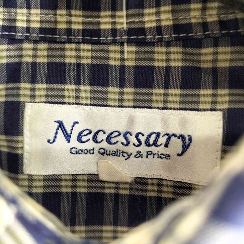 Necessary ワンポケット L/S チェックシャツ メンズ JPN:2