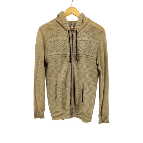 ザショップティーケー THE SHOP TK 00s Y2K リネン混 ダブルジップ ニットパーカー メンズ JPN:3