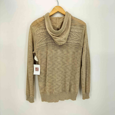 ザショップティーケー THE SHOP TK 00s Y2K リネン混 ダブルジップ ニットパーカー メンズ JPN:3