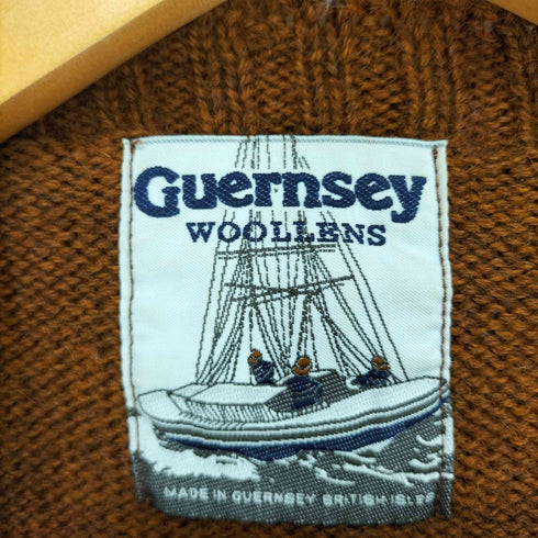 GUERNSEY WOOLLENS イギリス製 ウール ガンジーセーター import レディース 38